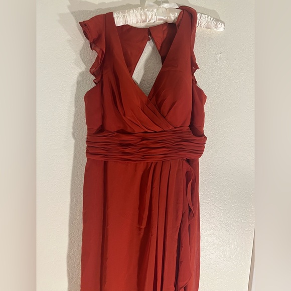 Azazie Red Maxi Dress - Picture 5 of 8